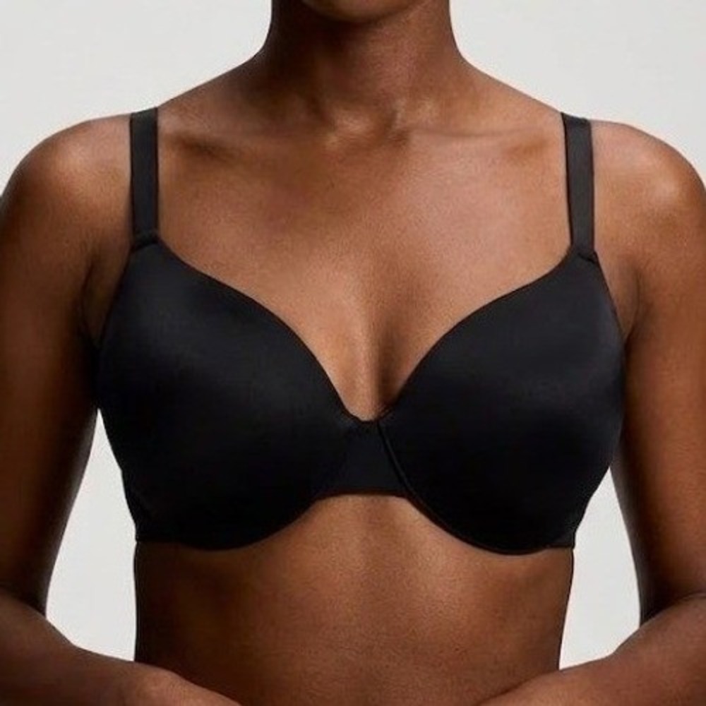 Soma Vanishing 360 Perfect Coverage Front Close Bra 40D‎ Black Underwire Smooth